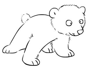 Ayı boyama sayfası, Bear coloring page, , 