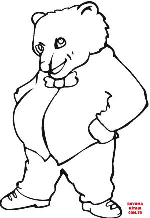 Ayı boyama sayfası, Bear coloring page, , Bears Brown Bear Illustration
