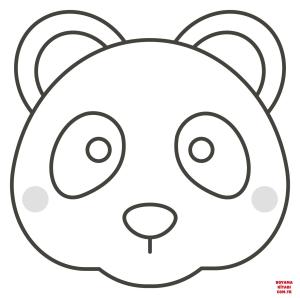 Ayı boyama sayfası, Bear coloring page, , Bears Panda Face