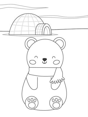 Ayı boyama sayfası, Bear coloring page, , 