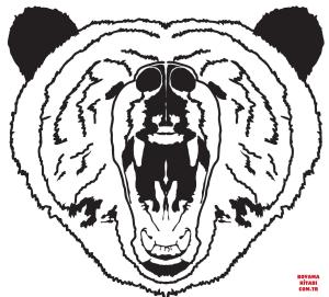 Ayı boyama sayfası, Bear coloring page, , Bears Bear Head