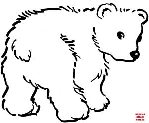 Ayı boyama sayfası, Bear coloring page, , Bears Cute Brown Bear Cub