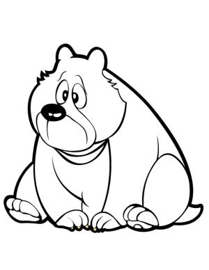 Ayı boyama sayfası, Bear coloring page, Sevimli Ayı ücretsiz, 