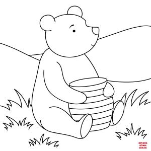 Ayı boyama sayfası, Bear coloring page, , Bears Winnie