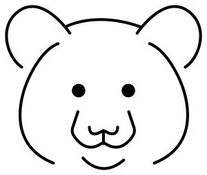 Ayı boyama sayfası, Bear coloring page, , Bears Bear Emoji