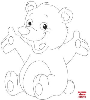 Ayı boyama sayfası, Bear coloring page, , Bears Cute Bear