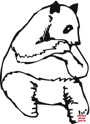 Ayı boyama sayfası, Bear coloring page, , Bears Panda