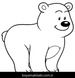 Ayı boyama sayfası – yaratıcılığı geliştirir, keyifli zaman