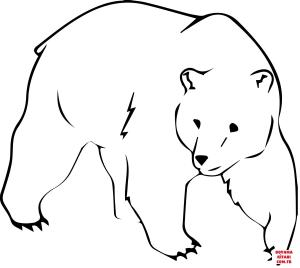 Ayı boyama sayfası, Bear coloring page, , Bears Brown Bear