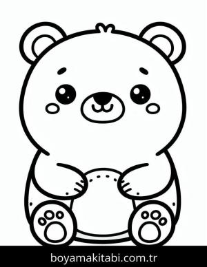 Ayı boyama sayfası – ücretsiz yazdır, boyama etkinliği