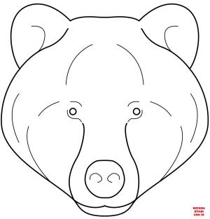 Ayı boyama sayfası, Bear coloring page, , Bears Bear Face