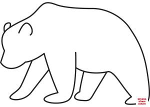 Ayı boyama sayfası, Bear coloring page, , Bears Bear Outline