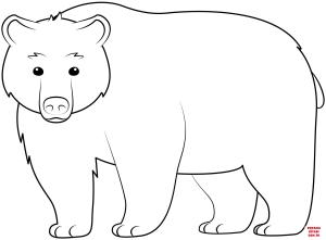 Ayı boyama sayfası, Bear coloring page, , Bears Bear