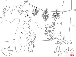 Ayı boyama sayfası, Bear coloring page, , Bears Doctor Animal