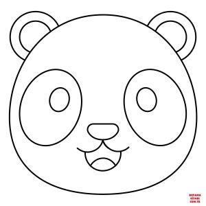 Ayı boyama sayfası, Bear coloring page, , Bears Panda Emoji