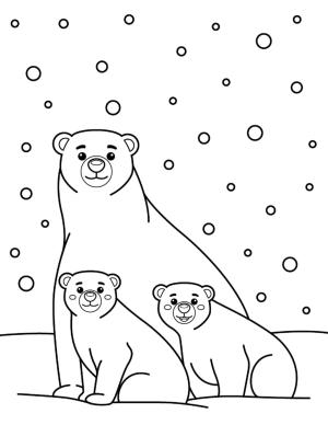 Ayı boyama sayfası, Bear coloring page, , 