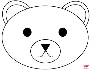 Ayı boyama sayfası, Bear coloring page, , Bears Bear Head