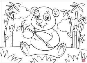 Ayı boyama sayfası, Bear coloring page, , Bears Panda