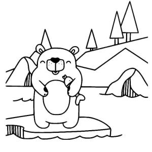 Ayı boyama sayfası, Bear coloring page, , 