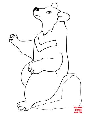 Ayı boyama sayfası, Bear coloring page, , Bears Asian Black Bear
