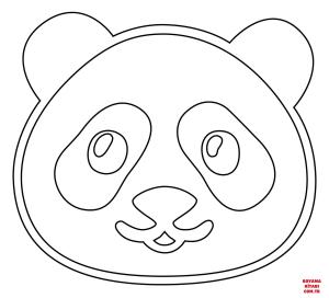 Ayı boyama sayfası, Bear coloring page, , Bears Panda Emoji