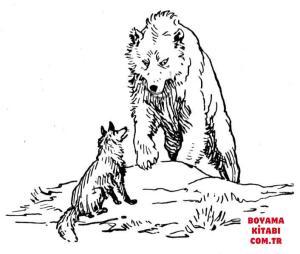 Ayı boyama sayfası, Bear coloring page, , Bears Bear And Wolf