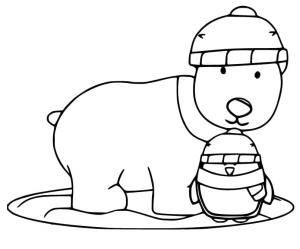 Ayı boyama sayfası, Bear coloring page, , 