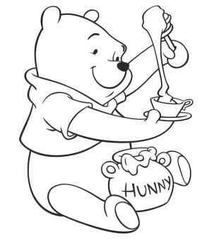 Ayıcık boyama sayfası,  coloring page, Kahve ile Ayı, 