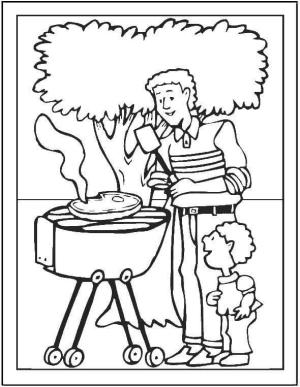 Baba ve Oğul boyama sayfası,  coloring page, Baba ve Oğul ızgara et, 