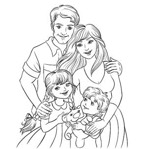 Baba ve Oğul boyama sayfası,  coloring page, Baba ve Aile, 