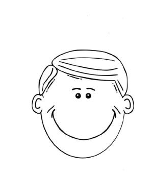 Baba boyama sayfası,  coloring page, Yüz Baba, 