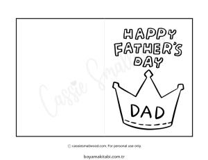 Babalar Günü boyama sayfası – sanatsal çalışma, çocuklar için