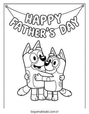 Babalar Günü boyama sayfası – okul öncesi, evde etkinlik