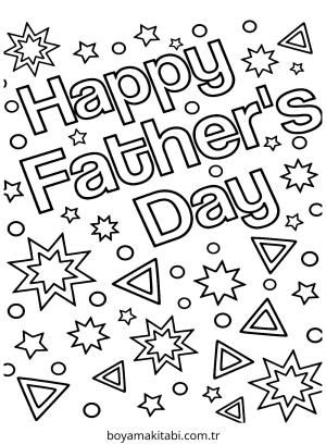 Babalar Günü boyama sayfası – yaratıcılığı geliştirir, keyifli zaman