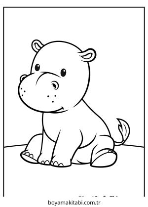 Baby Animals boyama sayfası – sevimli karakter, sanatsal çalışma