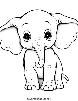 Baby Animals boyama sayfası – PDF indir, sevimli karakter