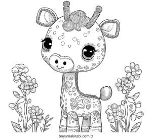 Baby Animals boyama sayfası – renkli çizimler, okul öncesi