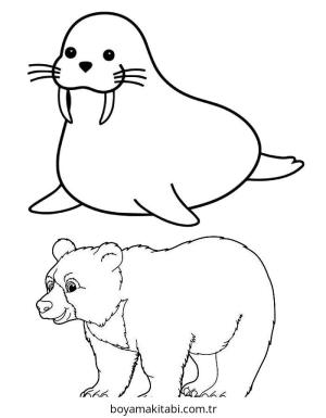 Baby Animals boyama sayfası – boyama etkinliği, çocuk aktivitesi