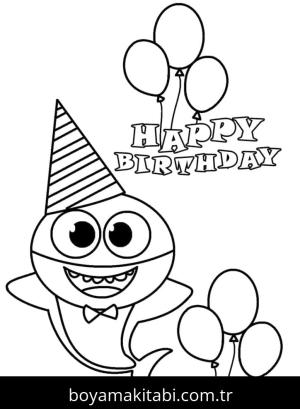 Baby Shark boyama sayfası – yaratıcılık, eğlenceli etkinlik