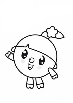 BabyRiki boyama sayfası,  coloring page, Yazdırılabilir BabyRiki Anahat, 