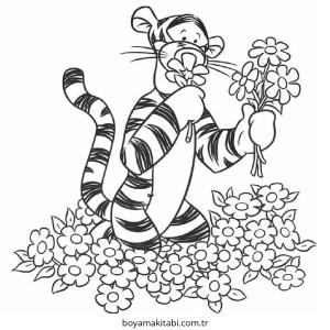 Bahar boyama sayfası – renkli çizimler, okul öncesi