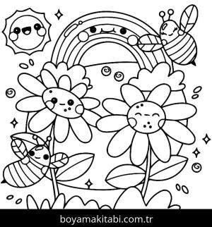 Bahar boyama sayfası,  coloring page, , 