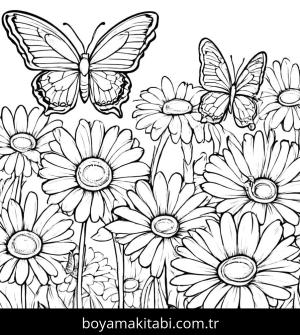 Bahar boyama sayfası,  coloring page, , 