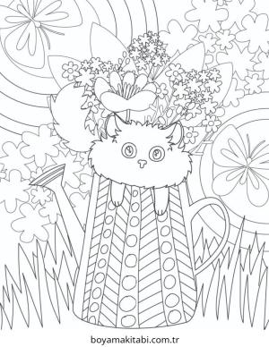 Bahar boyama sayfası – yaratıcılık, eğlenceli etkinlik