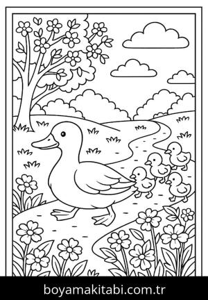 Bahar boyama sayfası,  coloring page, , 