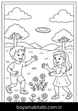 Bahar boyama sayfası,  coloring page, , 