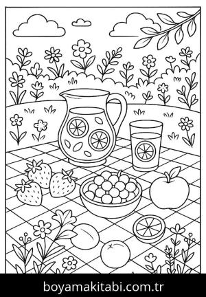 Bahar boyama sayfası,  coloring page, , 