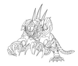 Bakugan boyama sayfası,  coloring page, Tigrerra, 