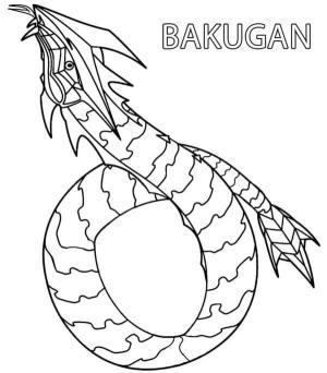 Bakugan boyama sayfası,  coloring page, Keskin ve uzun dişleri olan bir Çıngıraklı Yılan, 