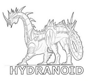 Bakugan boyama sayfası,  coloring page, Hydranoid, 